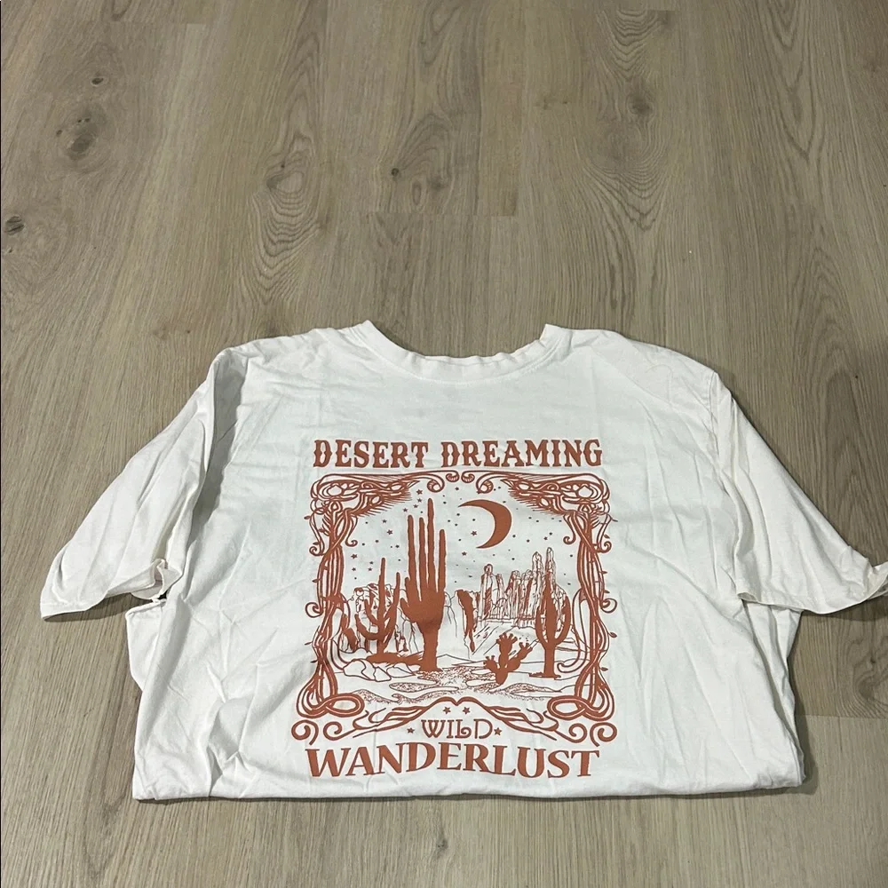 Wild Wanderlust White Graphic Tee - Picture 1 of 2